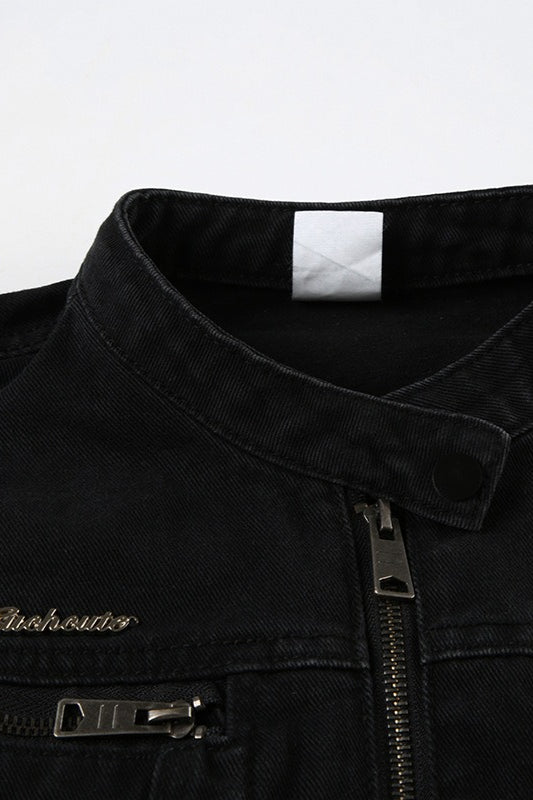 Lune London | Black Denim Trucker Jacket