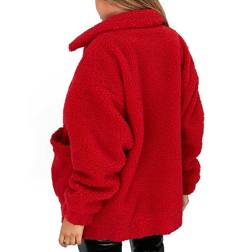 Lune London | Women's Fleece Sweatshirt with Wide Collar