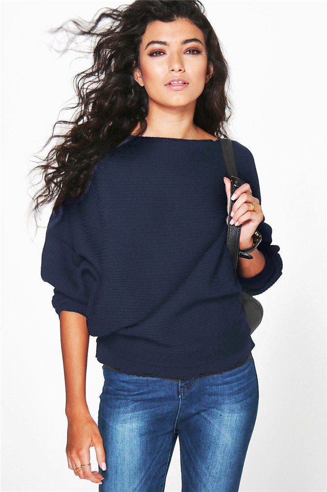 Pull femme décontracté en tricot avec coupe oversized innovante et manches bouffantes à la mode Lune London