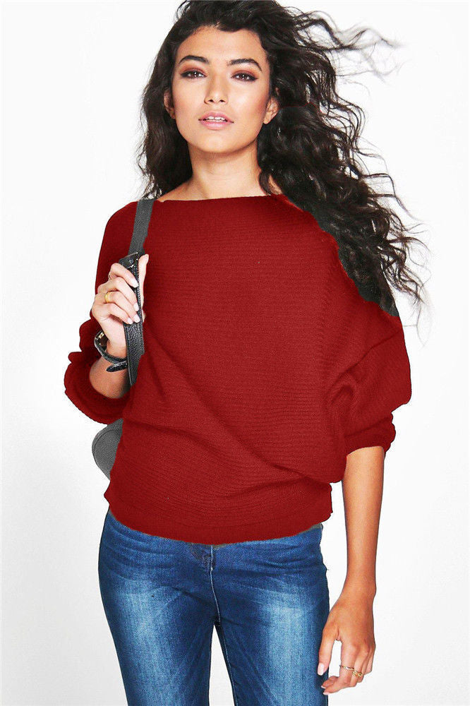Pull femme décontracté en tricot avec coupe oversized innovante et manches bouffantes à la mode Lune London