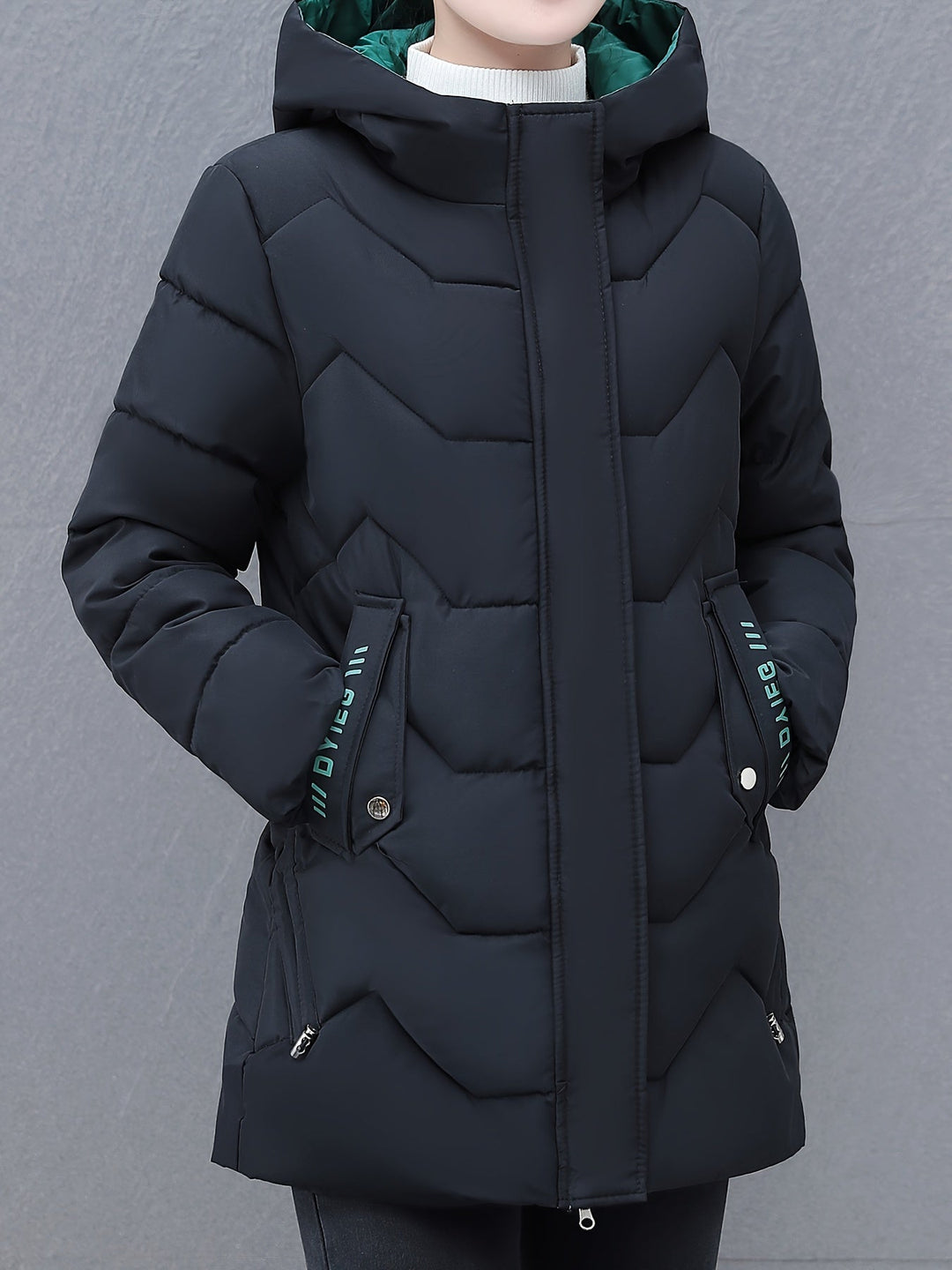 Lune London | Long Casual Women's Down Jacket with Hood