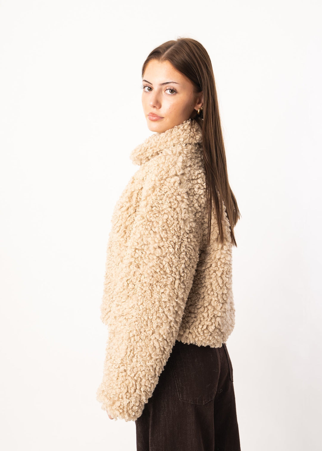 Lune London | Loose-fitting sheepskin jacket with curls