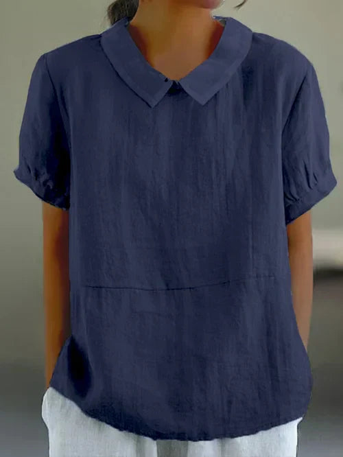 Lune London | Soft Cotton Linen Blouse for Women