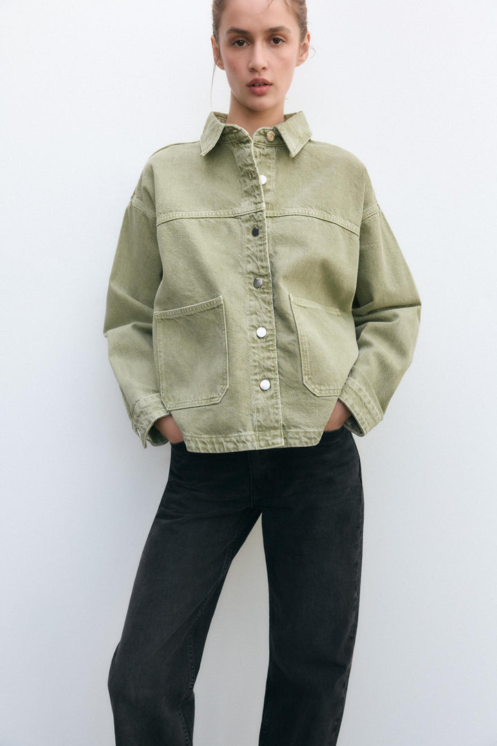 Lune London | Classic khaki denim jacket for everyday style