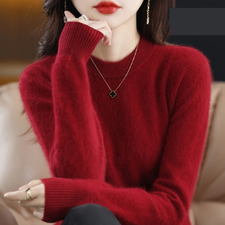 Chic Und Stil | Cashmere Pullover Women Luxurious Round Neck Soft & Fashionable
