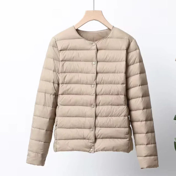Lune London | Down Quilted Ultra-Light Slim Fit Button Closure Hip Length