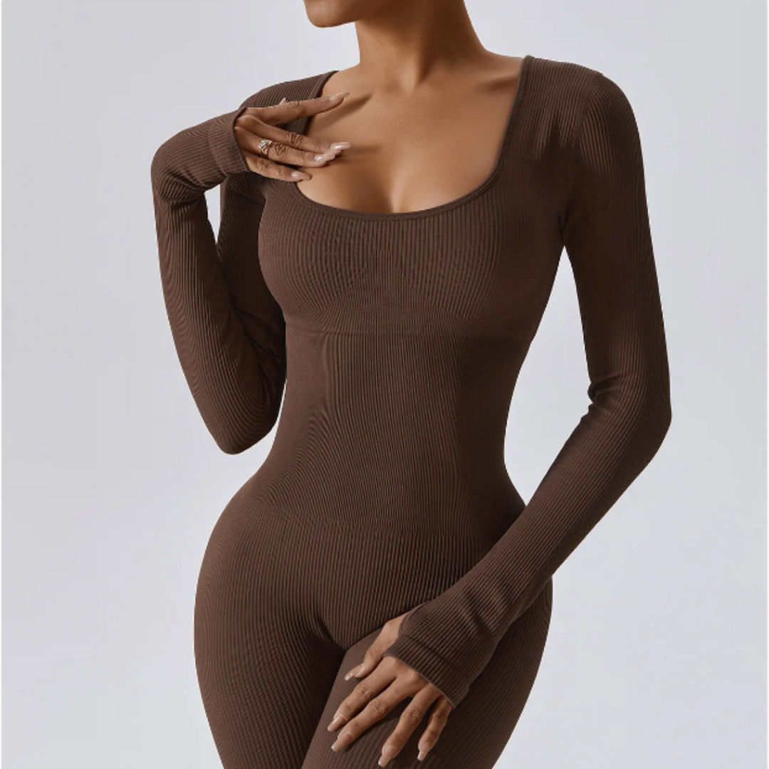 Lune London | Solid Long Sleeve Sports Jumpsuit