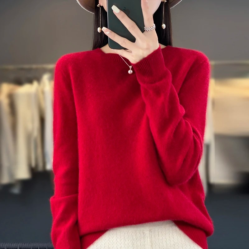 Lune London | Cashmere Pullover Women Stylish Round Neck, Soft & Comfortable