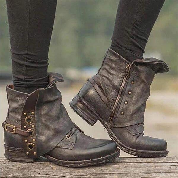 Lune London | Comfortable Slip-Resistant Side Zipper Ankle Boot