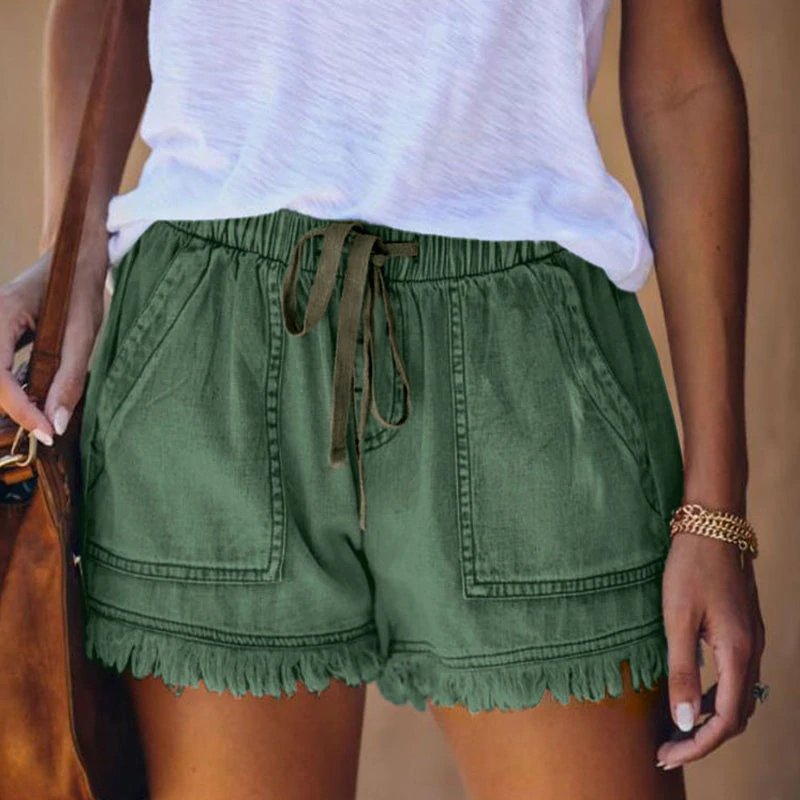 Lune London | High-Waisted Denim Shorts