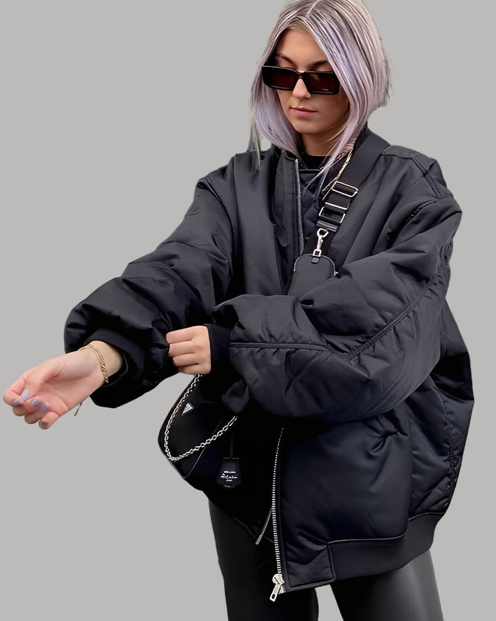 Lune London | Casual Oversized Bomber Jacket for Women