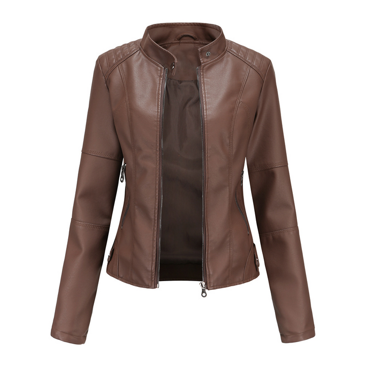 Chic und Stil | Women's Leather Motorcycle Jacket - Style Meets Adventure