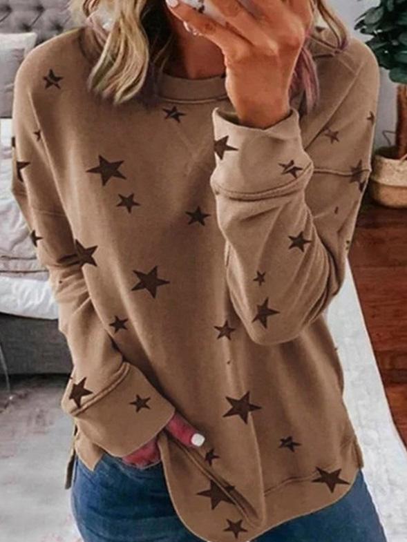 Lune London | Warmer Star Print Round Neck Sweater Ideal for Winter
