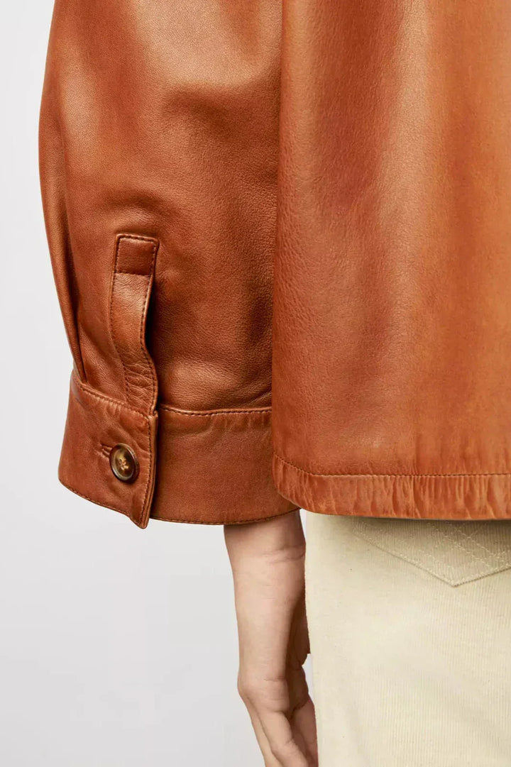 Lune London | Boxy Leather Short Jacket