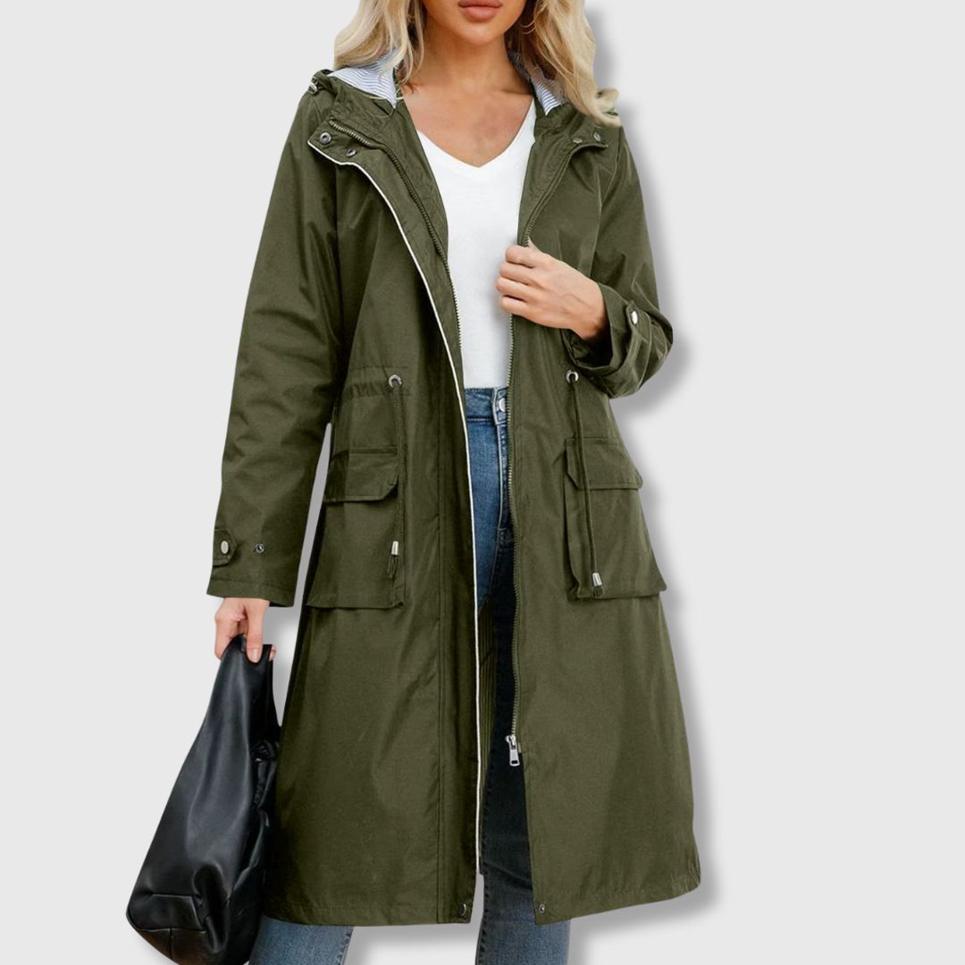 Lune London | Long everyday jacket with hood
