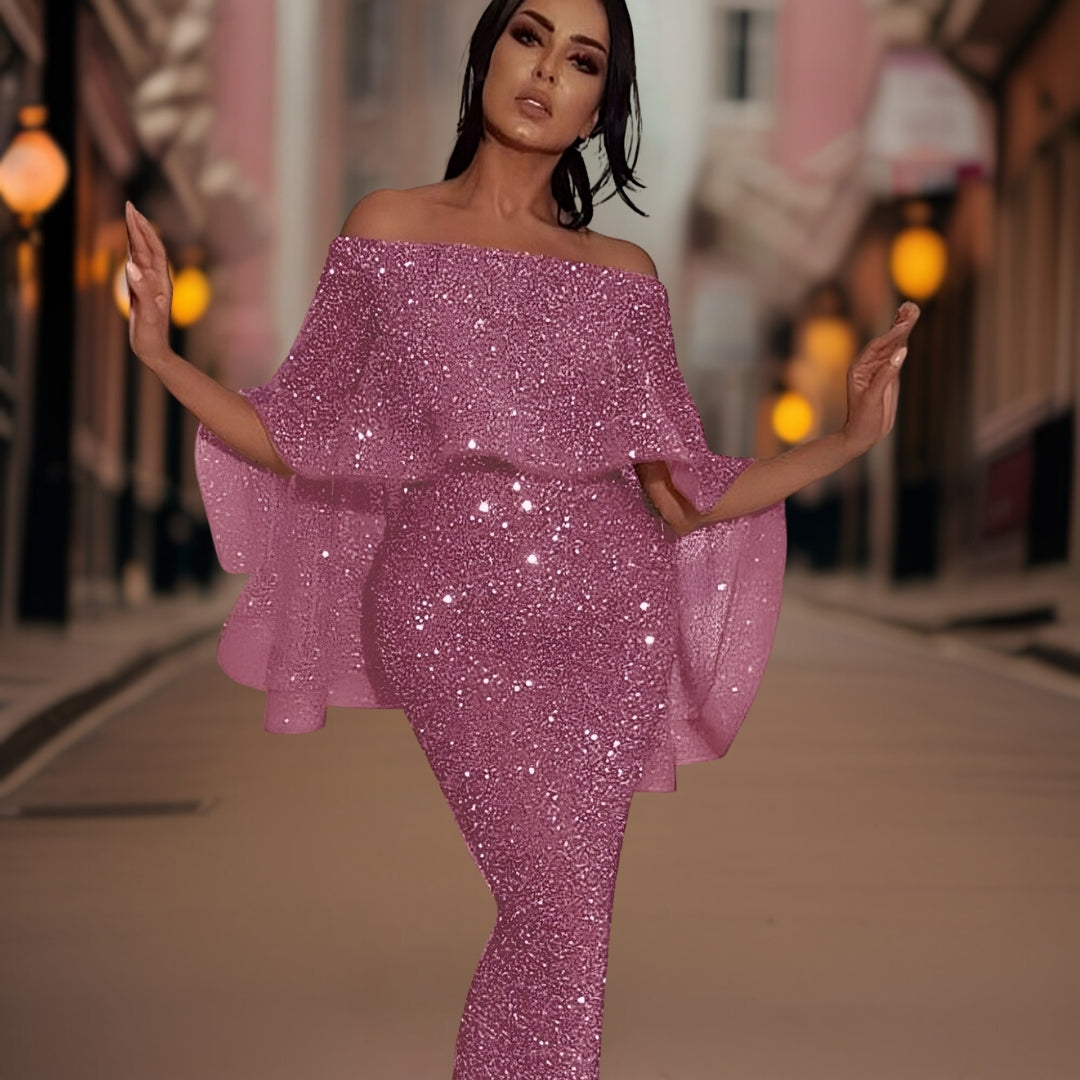 Lune London | Off-Shoulder-Dress with Ruffles