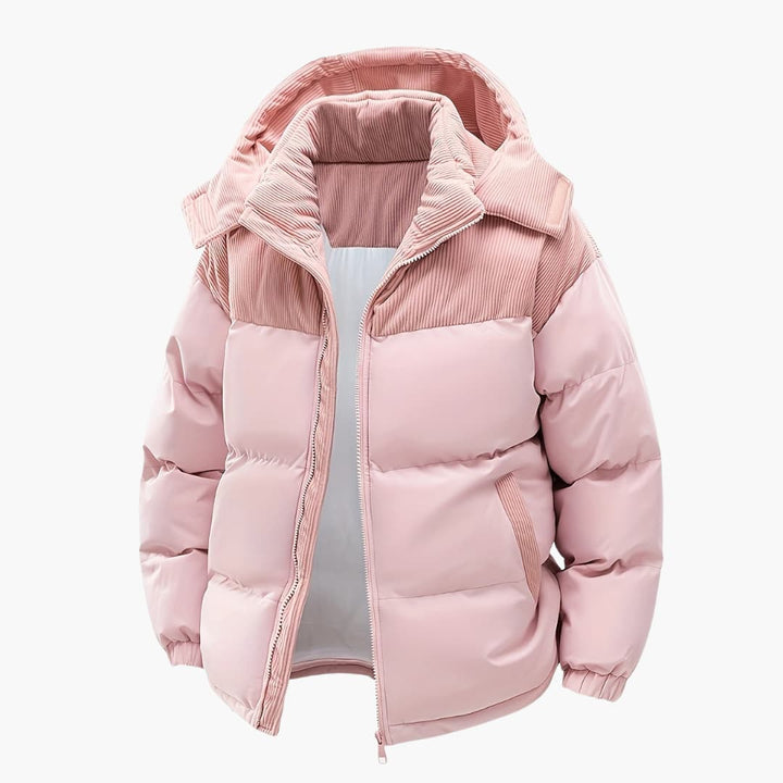 Lune London | Casual Hooded Jacket with Puffer and Color Block Design