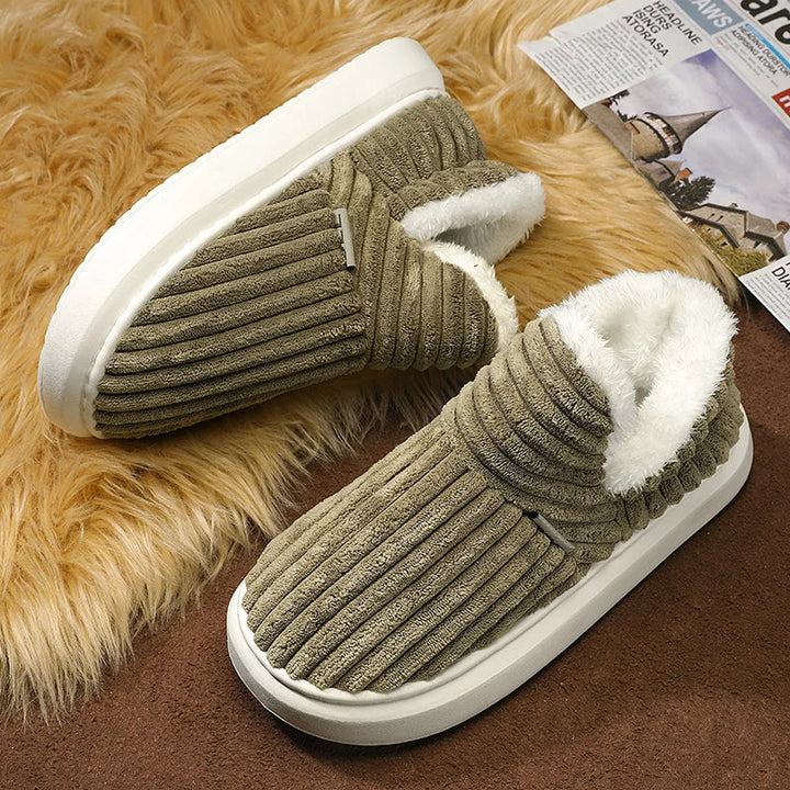 Lune London | Chausson - Support orthopédique - Semelle douce et confortable - Aspect velours doux