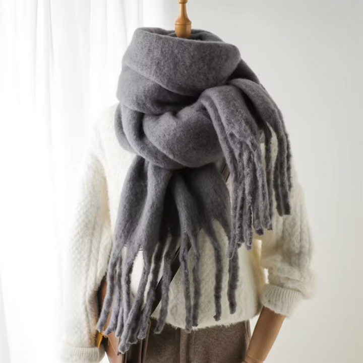 Women’s Pashmina Winter Scarf with Fringes – Warm & Elegant | Lune London