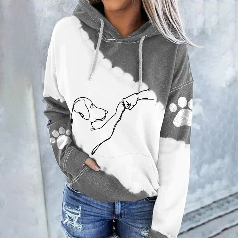 Lune London | Casual trendy hoodie with dog print