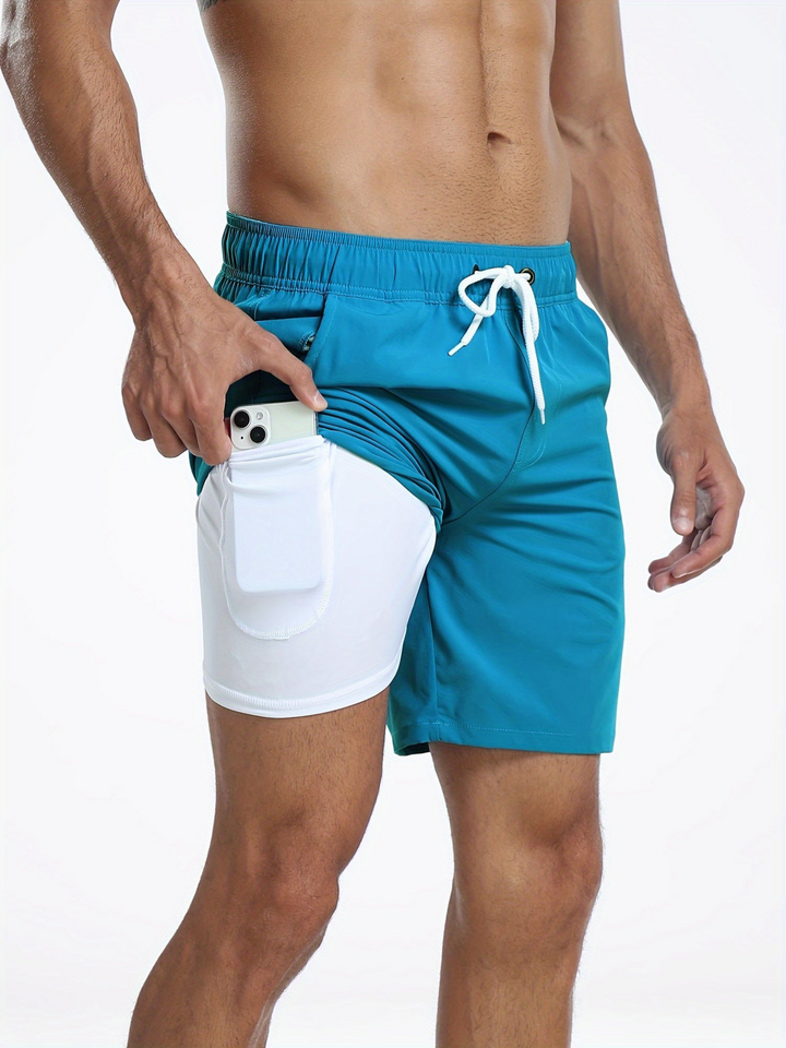 Lune London | Quick-Drying Men's Swim Shorts Double Layer Design