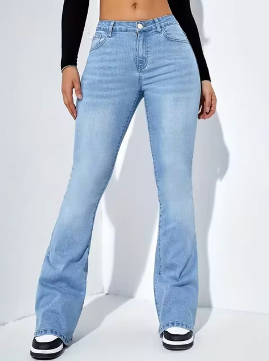 Lune London | Chic High-Waist Flared Jeans for Women