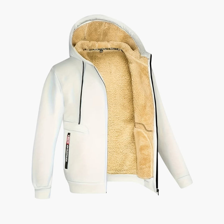 Lune London | Comfortable fleece-lined jacket with hood for men