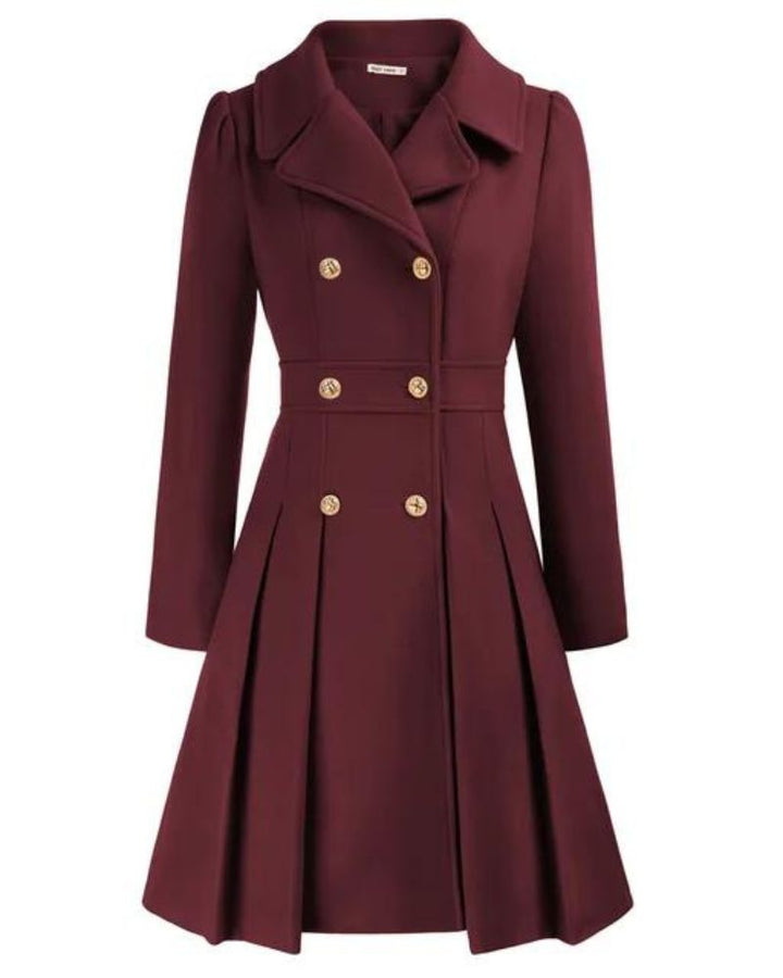Lune London | Elegant Pleated Wool Coat