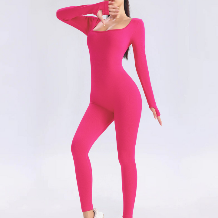 Lune London | Solid Long Sleeve Sports Jumpsuit