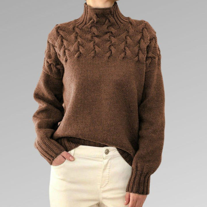 Lune London | Pull en col roulé élégant et chaud
