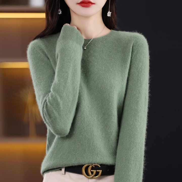 Lune London | Women's Sweater - Cashmere Round Neck Soft Luxury Warm Sweater