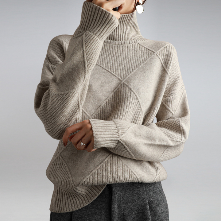 Lune London | Couture Turtleneck Sweater In Elegant Design