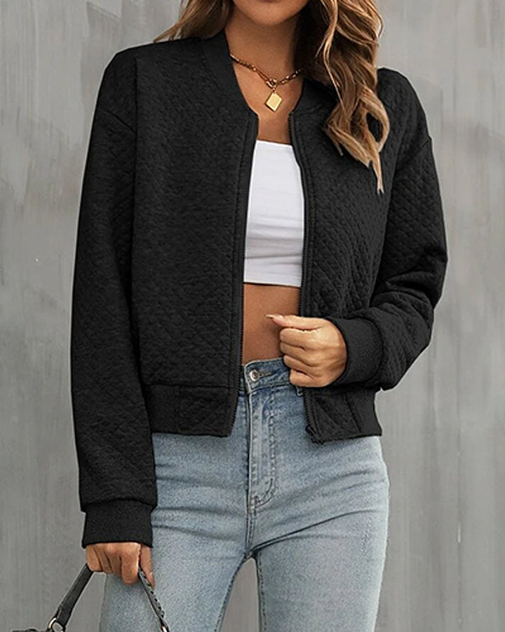 Lune London | Trendy Quilted Bomber Jacket for Women