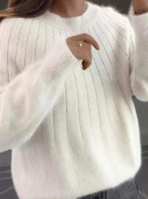 Lune London | Fluffy Cashmere Knit Sweater