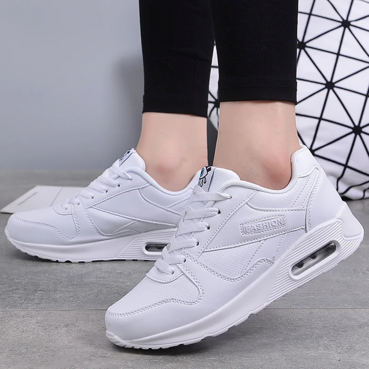 Lune London | Pu Orthopedic Women's Sneakers with Black Eye Print