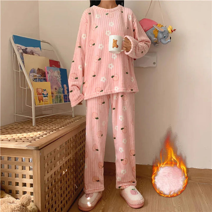 Lune London | Fleece Comfort Pajamas - Soft, Warm and Comfortable in 7 Trendy Variants