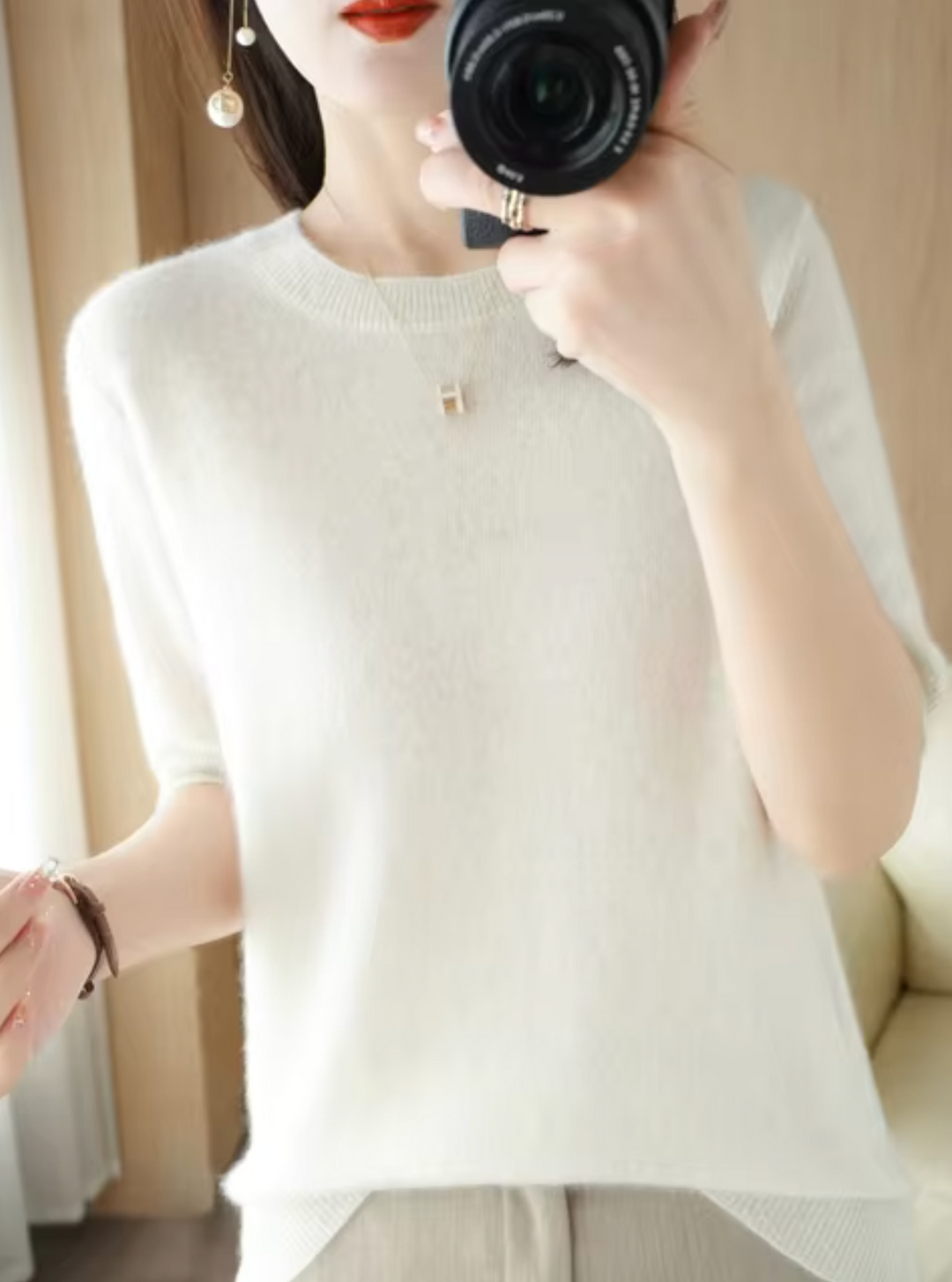 Lune London | Short-Sleeved Wool Sweater
