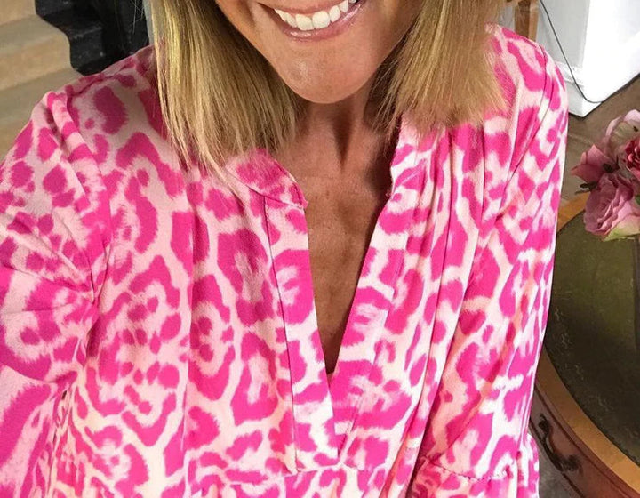 Lune London | Stylish summer dress with leopard pattern