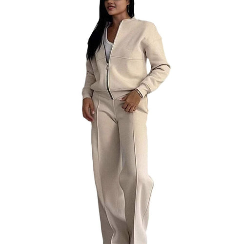Lune London | Two-piece sets with zip jacket and wide legs in sporty style