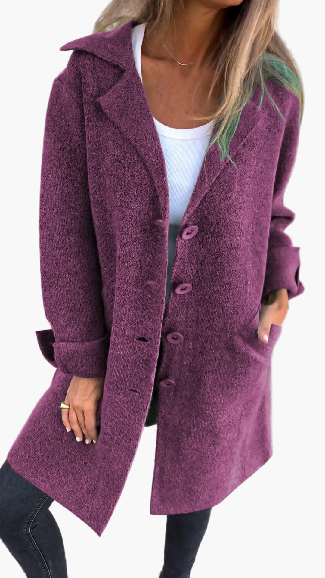 Lune London | Elegant Lapel Coat - Long trench coat for daily wear and the office