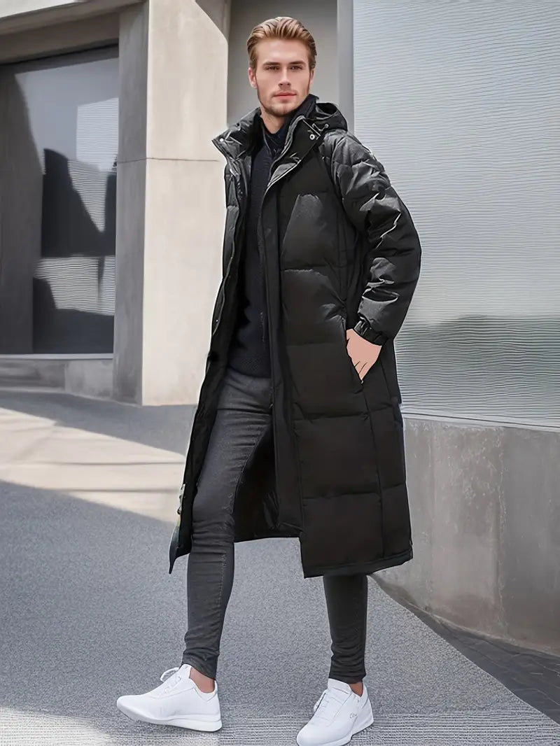 Lune London | Warm Long Quilted Winter Jacket for Men