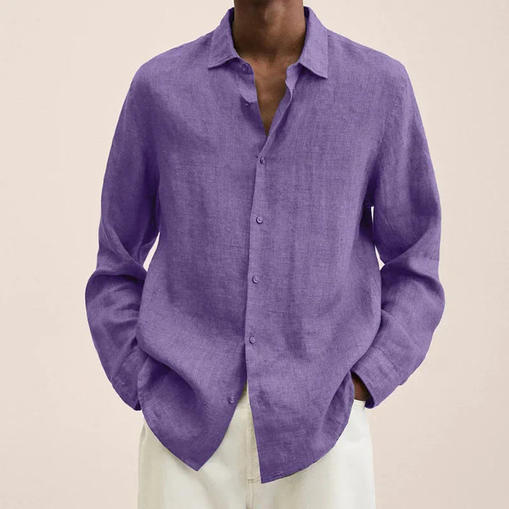 Lune London | Long Sleeve Linen Shirt for Men