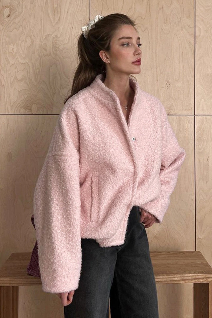 Lune London | Pink Faux Fur Short Jacket