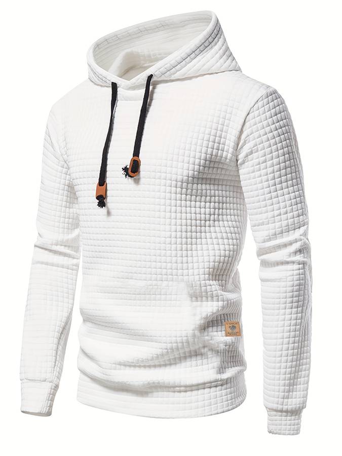 Lune London | Casual Waffle Pattern Hoodie for Men