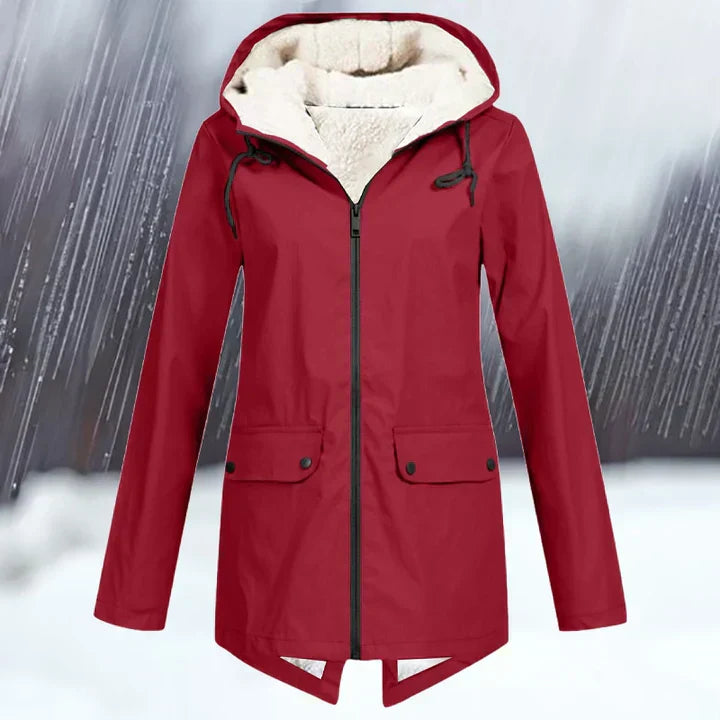 Lune London | a waterproof jacket with hood and reinforcement