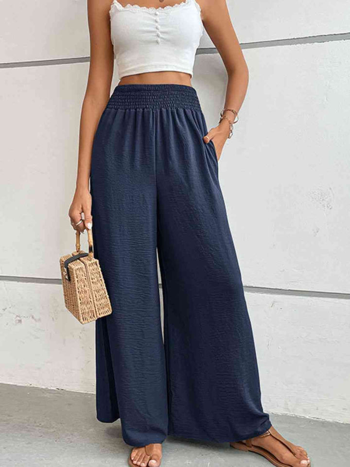 Lune London | Pantalon large avec jambe ample et coupe décontractée