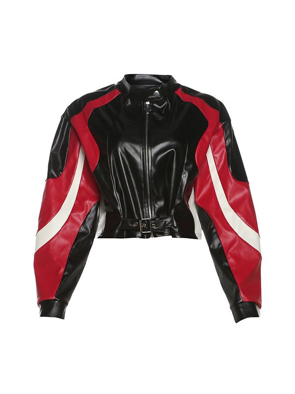 Lune London | Y2k Motorcycle Slim Fit Round Neck Jacket