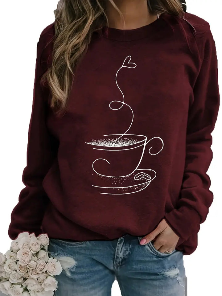 Lune London | Cozy Coffee Graphic Sweatshirt