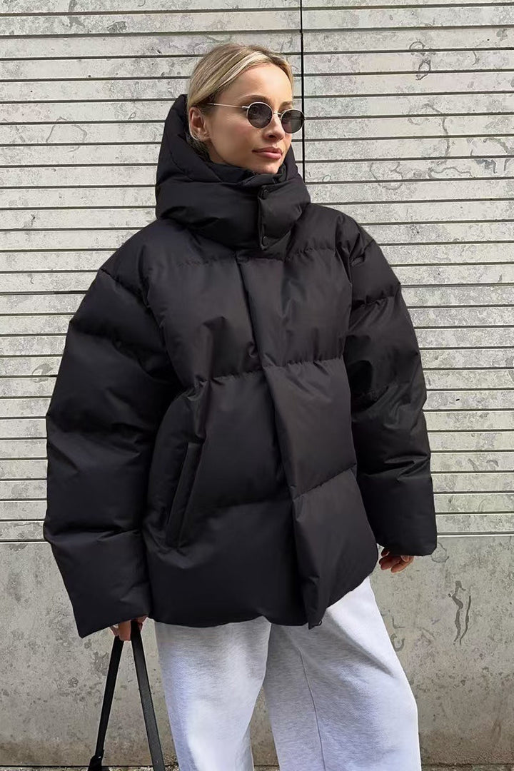 Lune London | Duty Zipper Hooded Puffer Coat