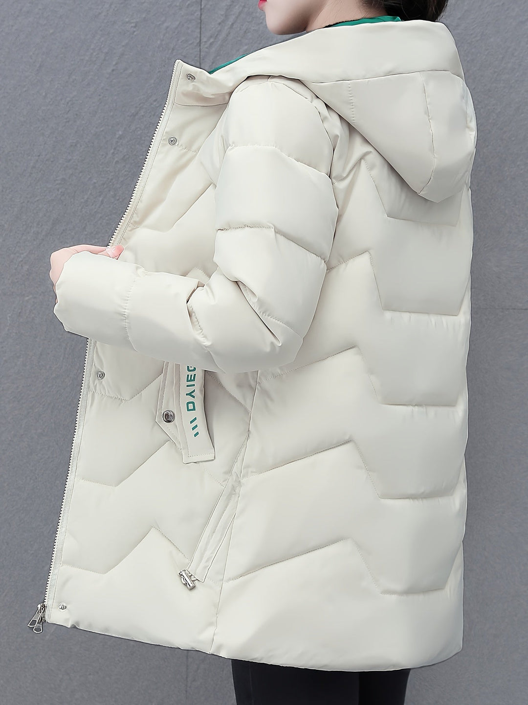 Lune London | Long Casual Women's Down Jacket with Hood